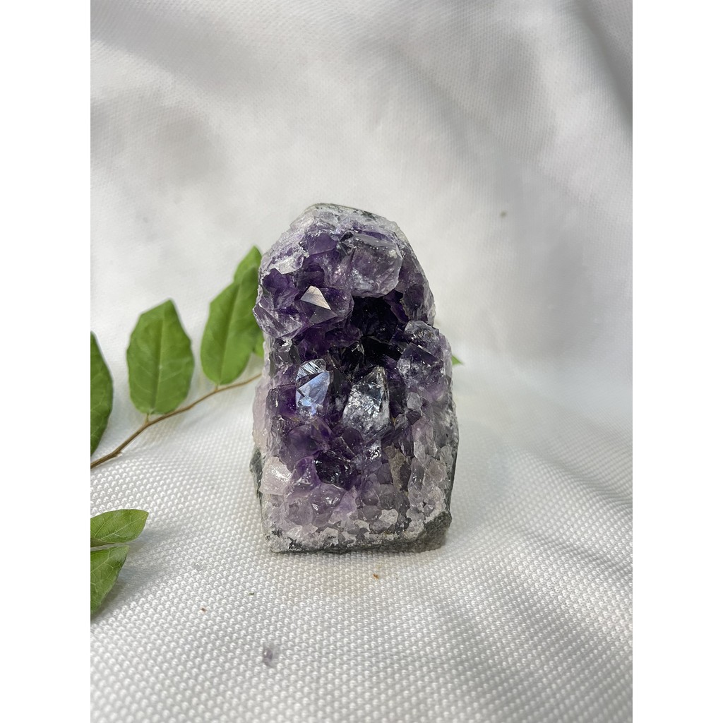 HỐC THACH ANH TÍM NHỎ - AMETHYST GEODE - KT :9 X 6 CM (TV35) | CADA DECOR