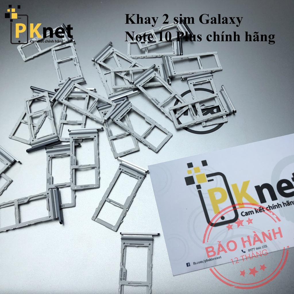 Khay sim Note 10 Plus dùng cho Samsung Glaxy Note 10 Plus[CHÍNH HÃNG, BẢN 2 SIM]