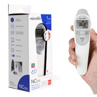 Nhiệt Kế Hồng Ngoại Đo Trán: Microlife NC200, Đo Sốt Cho Bé, Nước, Sữa [BH 24 THÁNG]