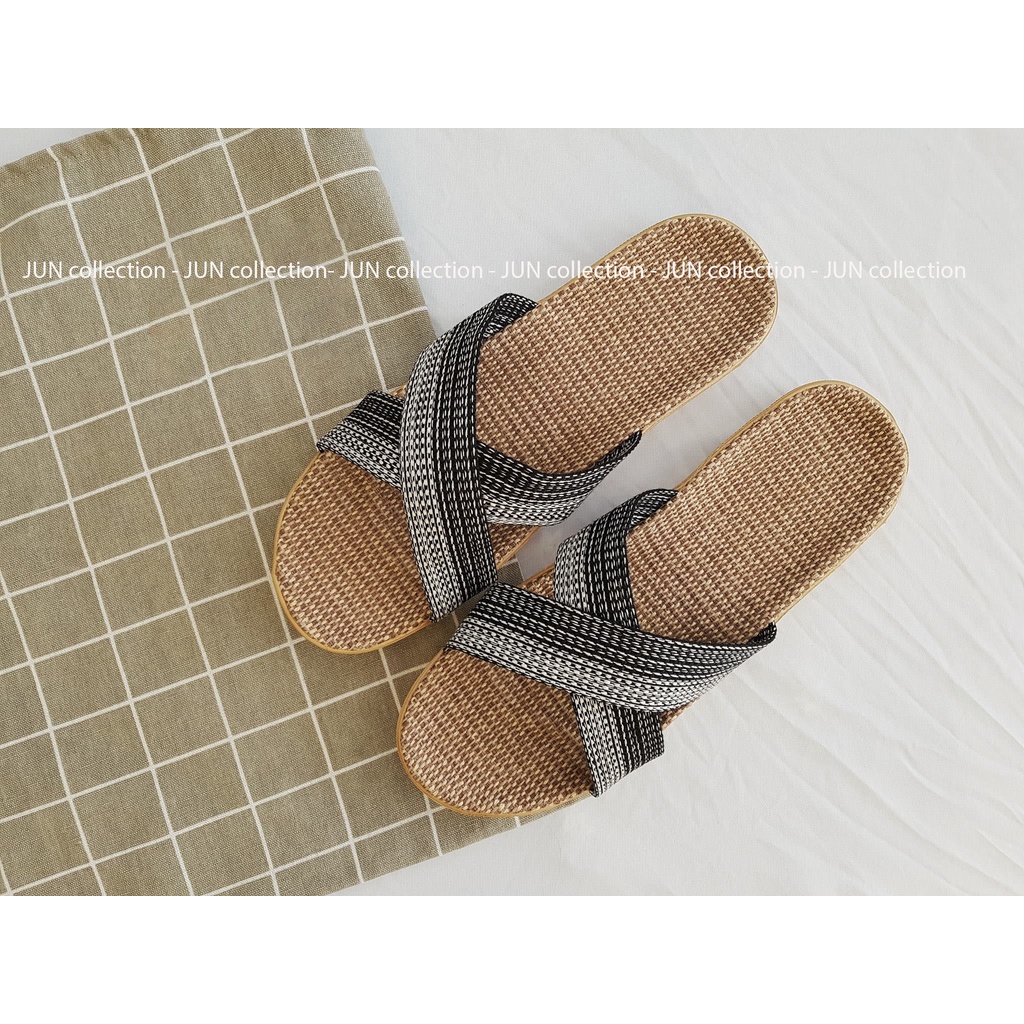 [Sẵn đủ size] Dép cói quai chéo cho NAM, mang nhà, đi làm, đi chơi, đi biển