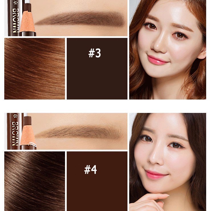 Beauty Glazed Bút Chì Kẻ Mắt  Lông Mày Ripe Chống Nước Cho Nữ