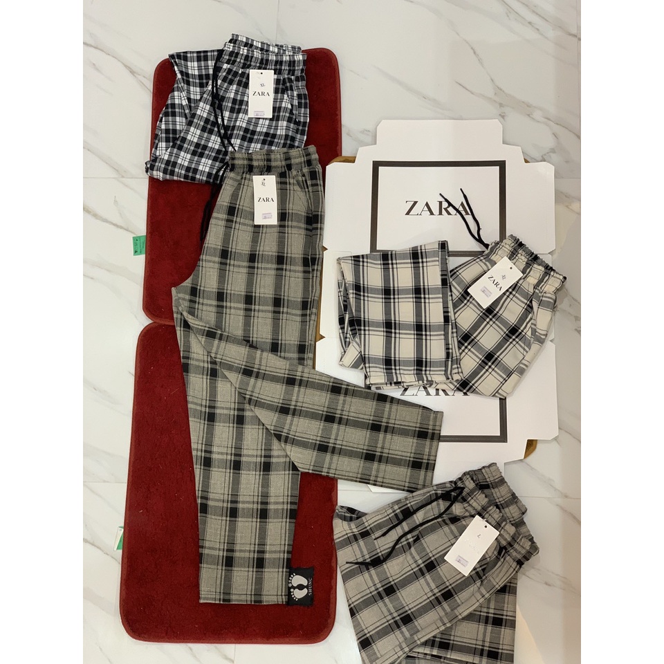 [Rẻ vô địch] [Ảnh thật] Quần kẻ caro nữ đẹp dáng baggy ulzzang mặc đi học đi chơi Hàn Quốc Q062