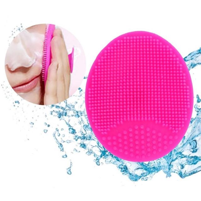 Miếng cọ silicone rửa mặt, massage lưng cho bé