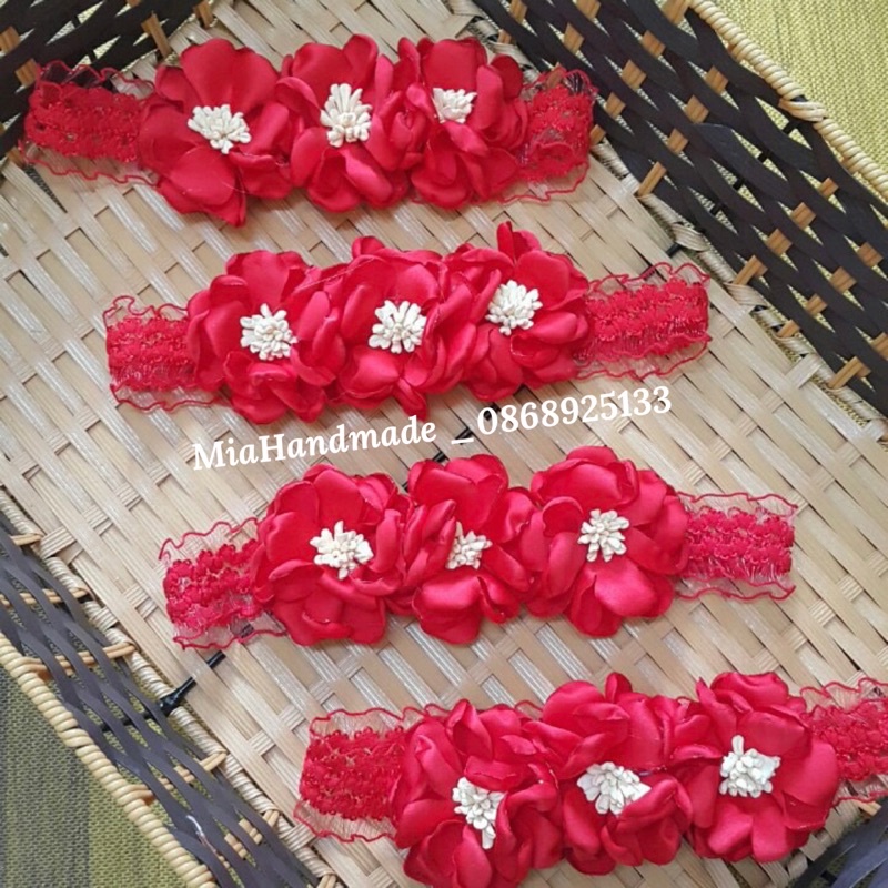 Băng đô cho bé  Turban cho bé  Băng đô đính hoa xinh xắn cho bé gái