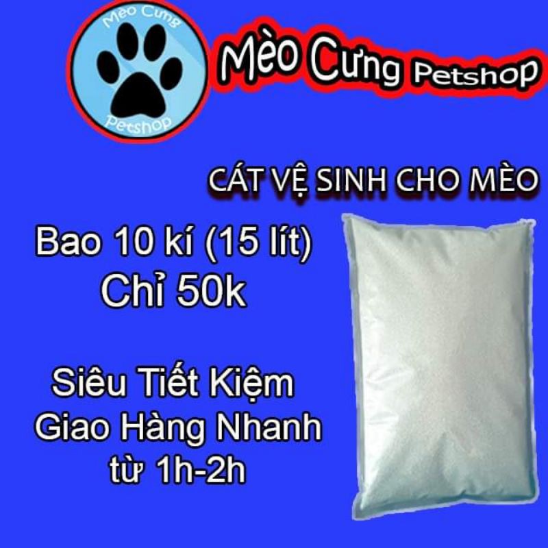 Mebong470 -  [Hàng bán chạy]Combo 2 bao (20 kí)cát vệ sinh cho mèo hàng Việt Nam sản xuất, hương hoa lài thơm dịu SU224 