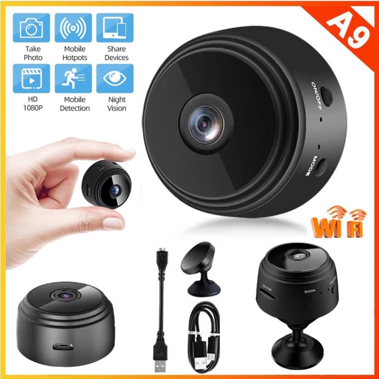 Camera an ninh không dây thông minh hd a9 hd 1080p với tầm nhìn ban đêm tốt