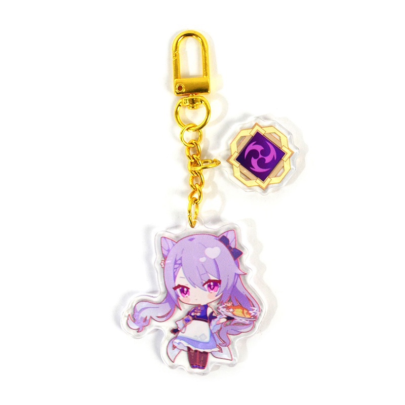 Móc Khóa Hình Nhân Vật Anime Genshin Va Chạm Kaeya Razor Bennett Sucrose Noelle Dễ Thương
