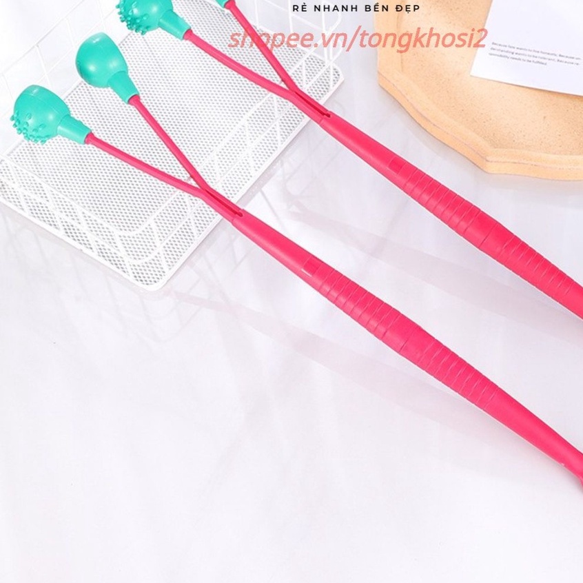 GẬY ĐẤM LƯNG CÓ GÃI NGỨA HAI ĐẦU TIỆN LỢI CHẤT LIỆU NHỰA CAO CẤP HÀNG ĐẸP Dài 41cm - #GIADUNGHANOI39