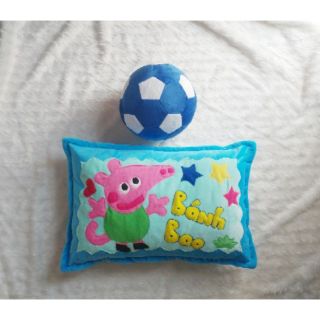 Bóng vải và Gối nằm handmade heo peppa theo yêu cầu