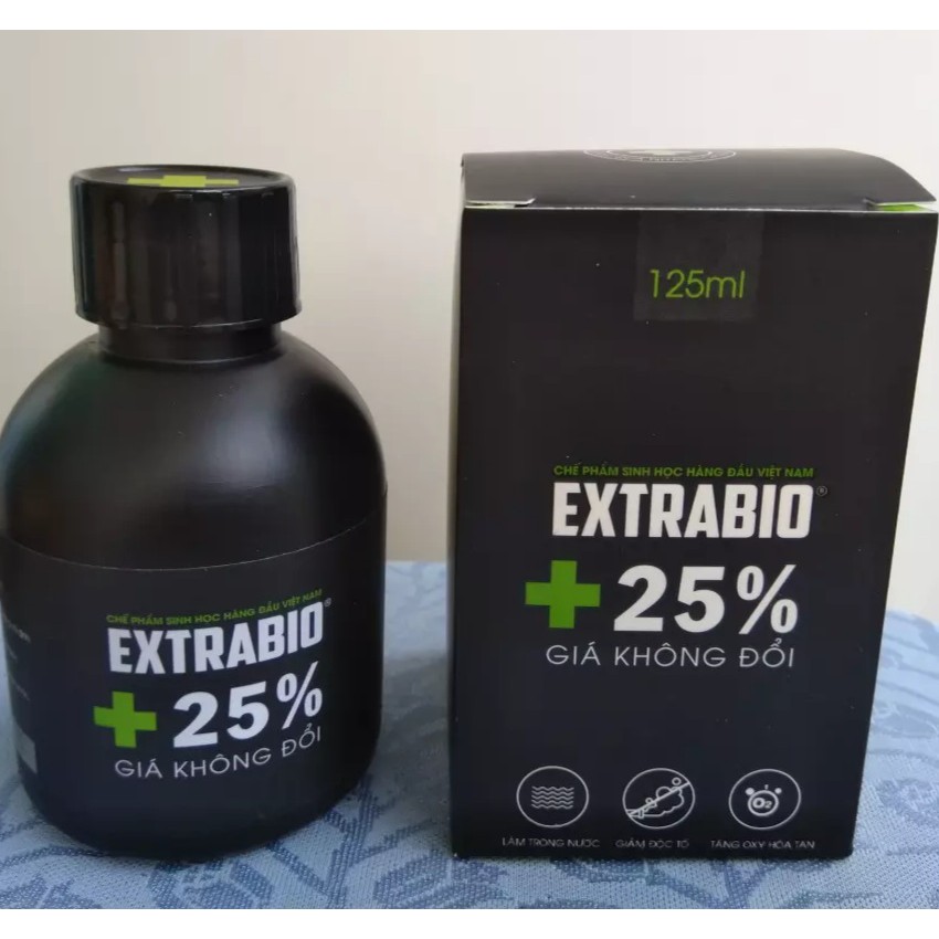 Tặng 25% - Vi sinh Extra bio 125ml cho hồ cá