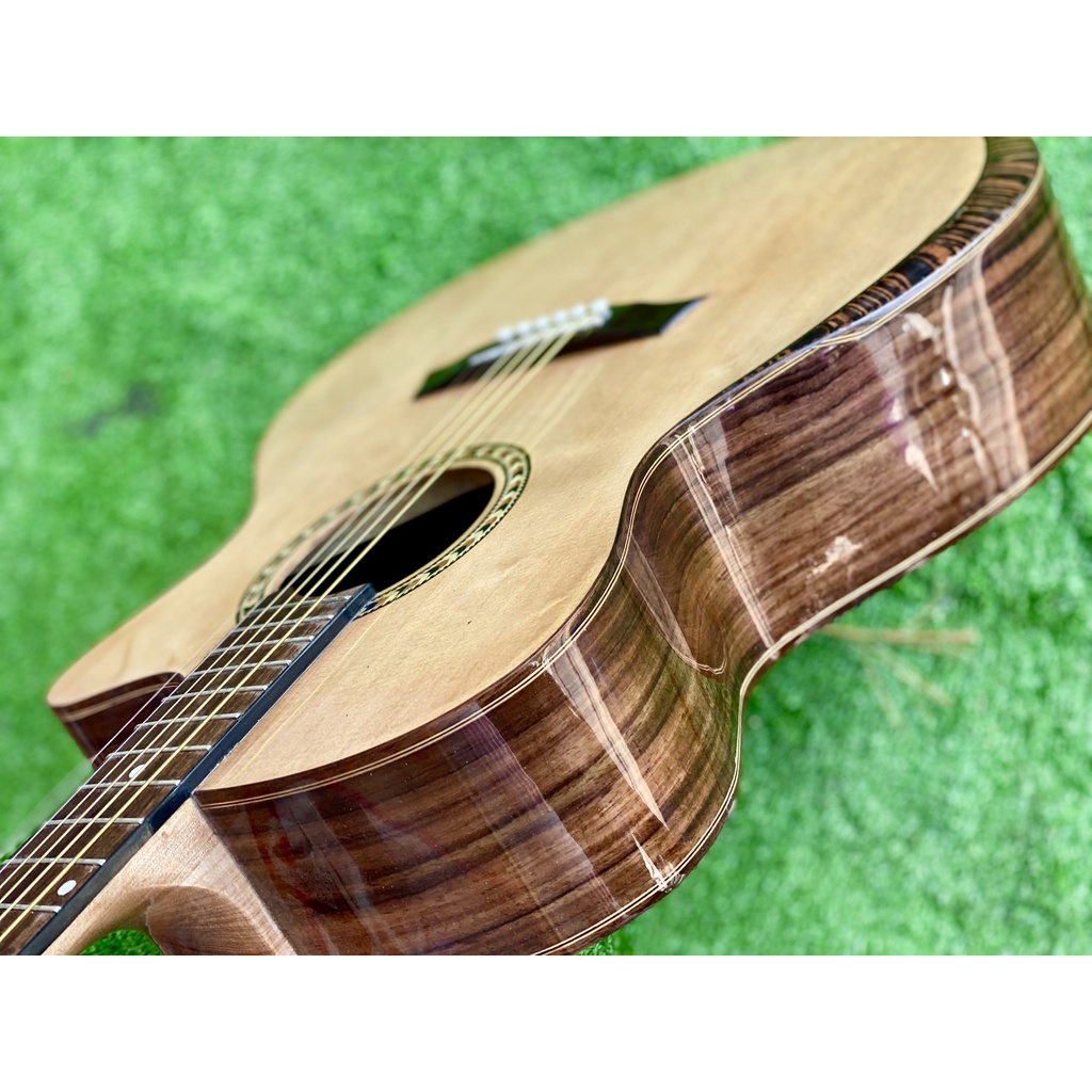 Đàn Guitar Acoustic Gỗ Cẩm Ấn Có Vát Bavel Lắp Khóa Derjung Chính hãng ST-F45