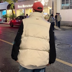 Áo khoác phao nam form rộn, áo gile phao nam thời trang mùa đông Unisex phong cách Hàn Quốc