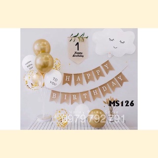 Set bóng trang trí sinh nhật Hàn Quốc