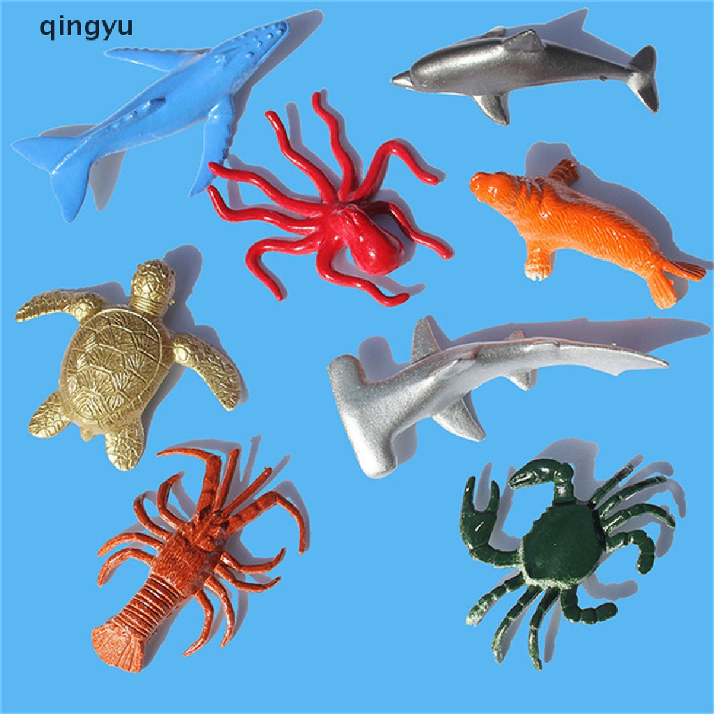 Set 8 Mô Hình Động Vật Biển Bằng Nhựa Cho Bé