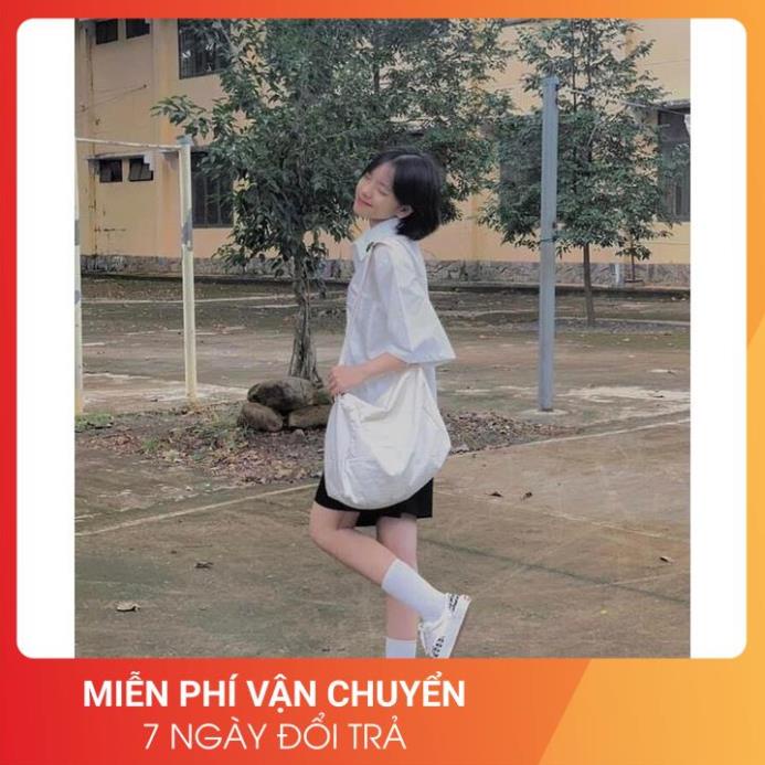 Áo Sơ Mi Trắng Tay Lỡ Hs 24AP Nữ [FREESHIP] 🌸 Thun kiểu form rộng học sinh, vintage cá tính rẻ đẹp Ulzzang 🌸 | BigBuy360 - bigbuy360.vn