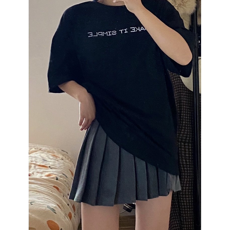 Áo thun XIAOZHAINV tay ngắn cổ tròn dáng rộng in họa tiết phong cách hip hop cá tính thời trang unisex
