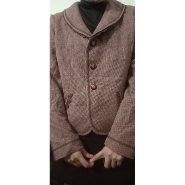 Áo Dạ Hồng Dáng vest