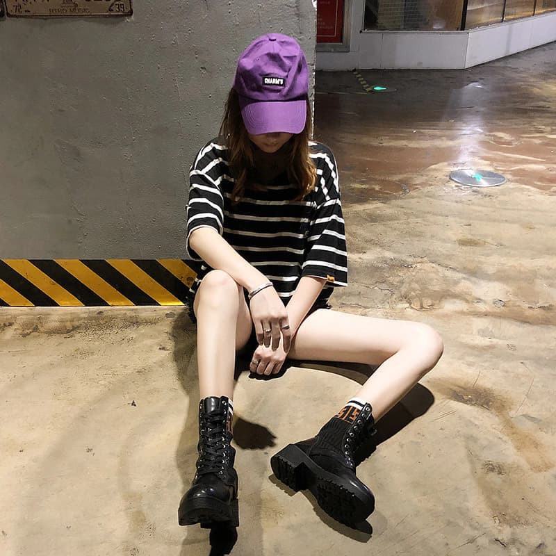 Giày Boot Nữ Cổ Len Họa Tiết 6559 | BigBuy360 - bigbuy360.vn