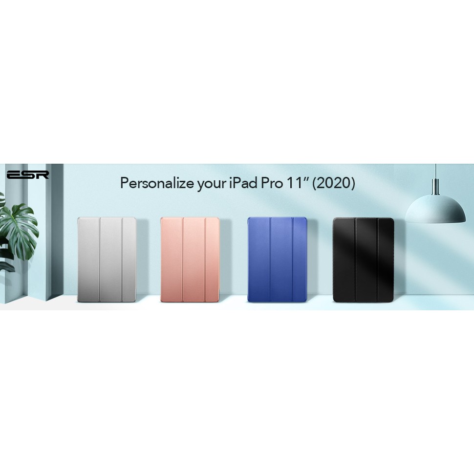 Bao da iPad Pro 11 2020  / iPad Pro 12.9 2020  ESR Rebound Pencil Holder (Có khe cắm bút Apple Pencil)