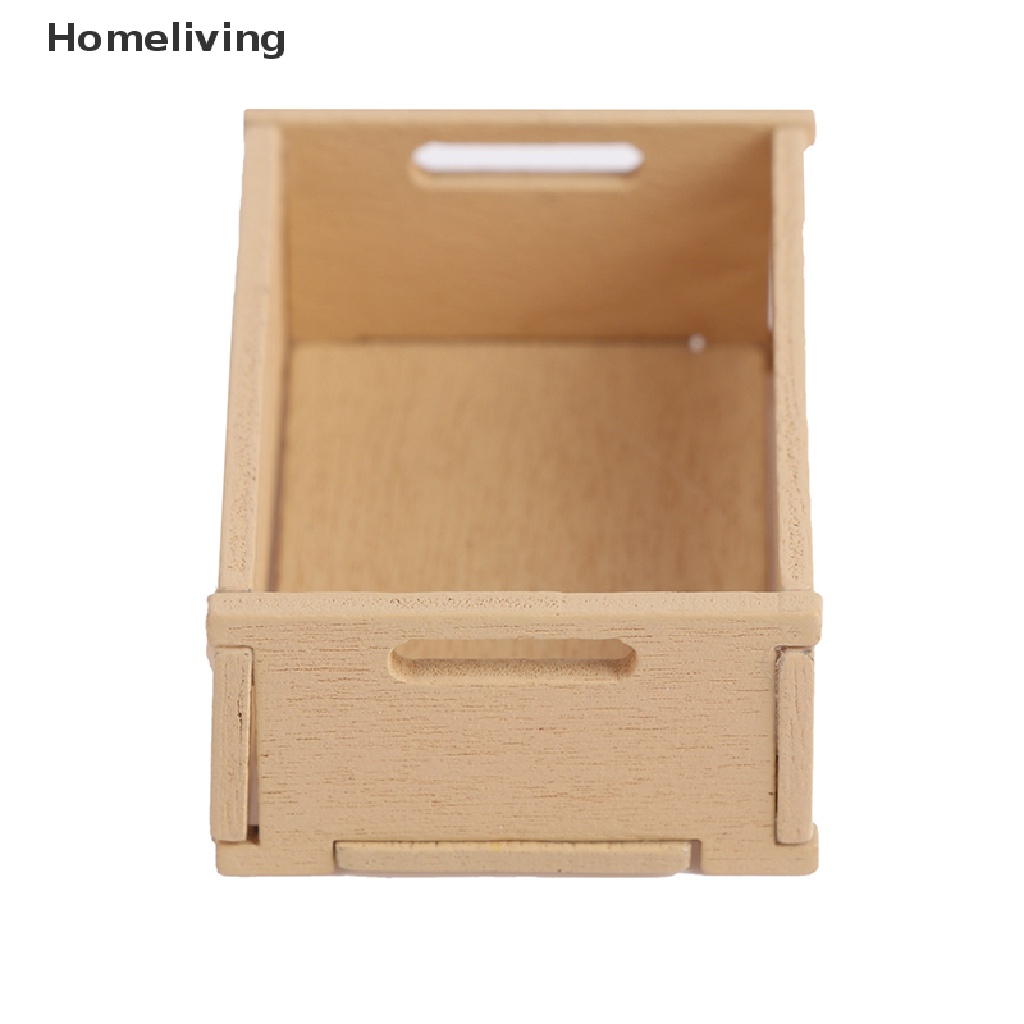 Bộ 3 Khung Trái Cây mini Bằng Gỗ Tỉ Lệ 1: 12 Trang Trí Nhà Búp Bê