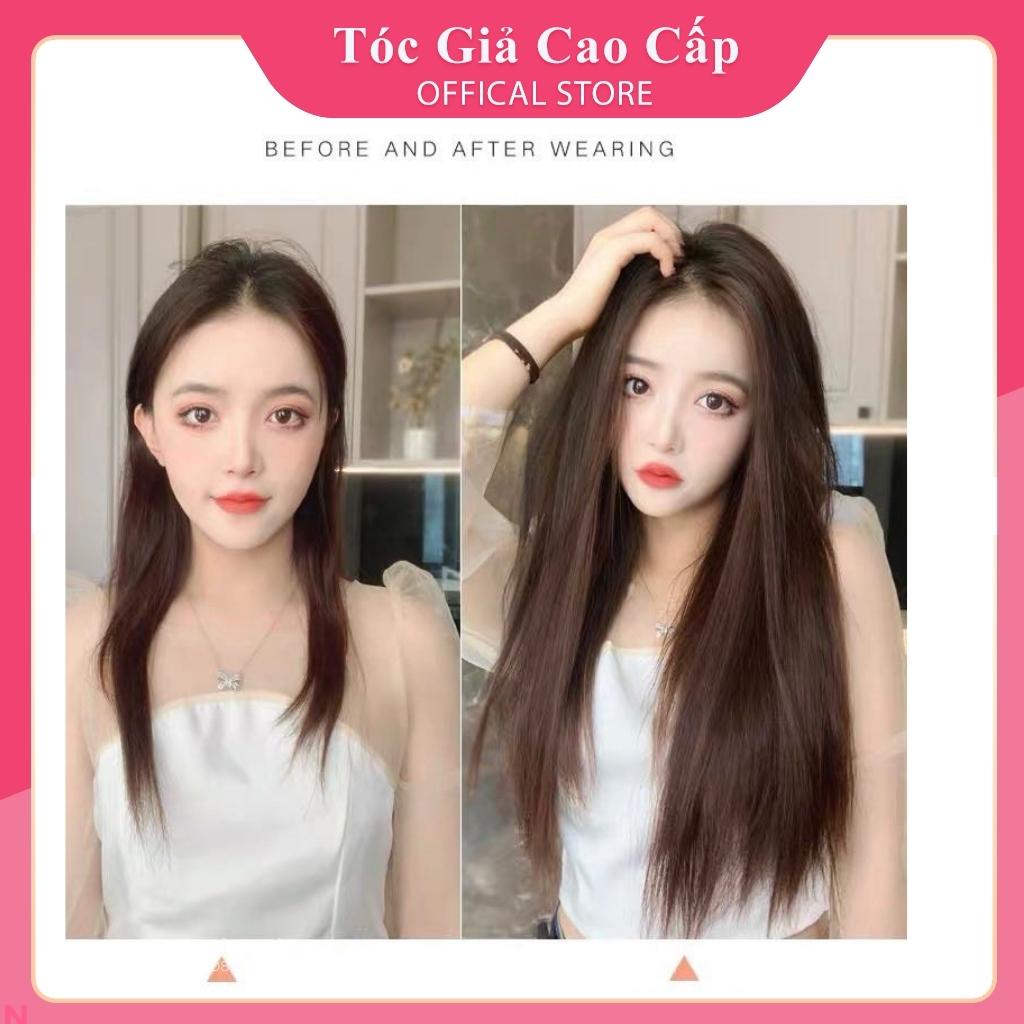 Tóc kẹp thẳng dài 60cm, sợi tơ mềm mượt, A10