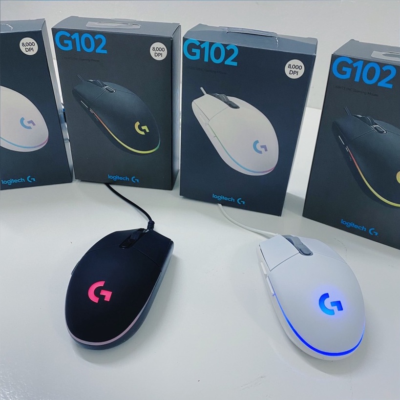 Chuột gaming logitech G102 chuột chơi game Led RGB 8000DPI- PUKIGO CG102