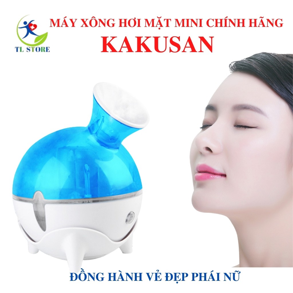 Máy xông hơi mặt phun sương lạnh cung cấp ion âm và độ ẩm cho da loại mini cao cấp chính hãng Kakusan