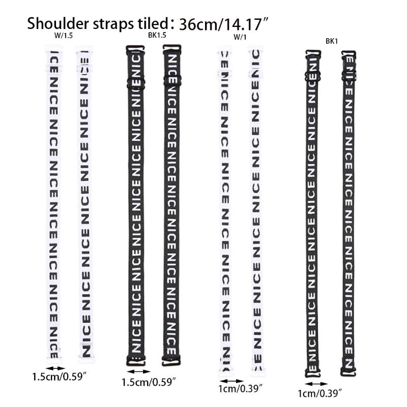 Dây áo ngực thể thao thêu chữ có móc gài trang trí thời trang cho nữ