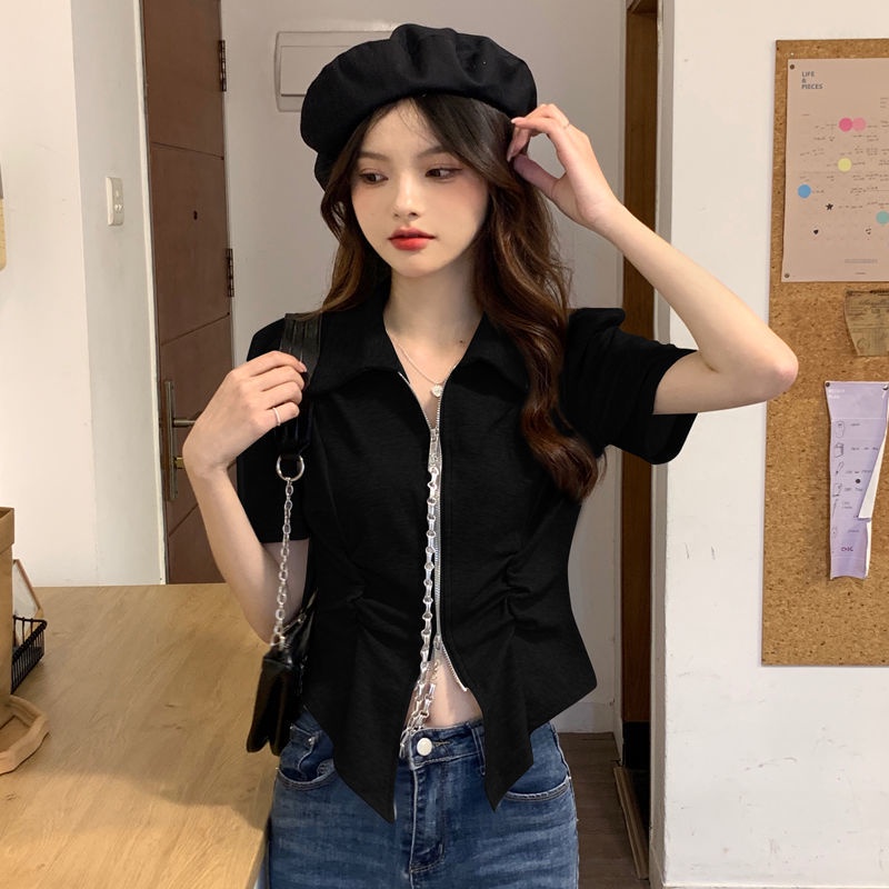 COZOK Áo polo Tay Ngắn Dáng Ôm Thời Trang Trẻ Trung