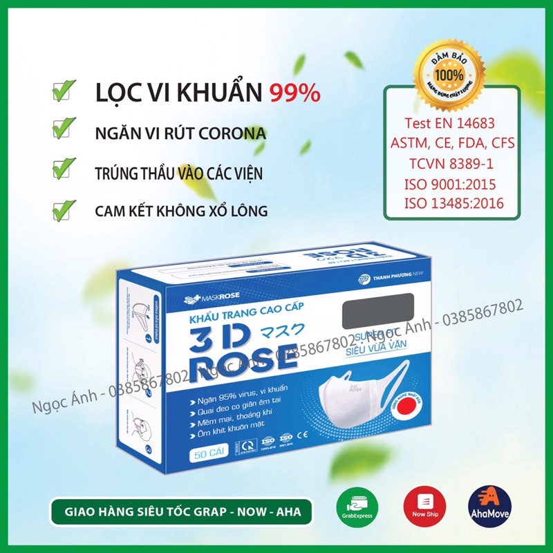 khẩu trang, khẩu trang 3d cao cấp