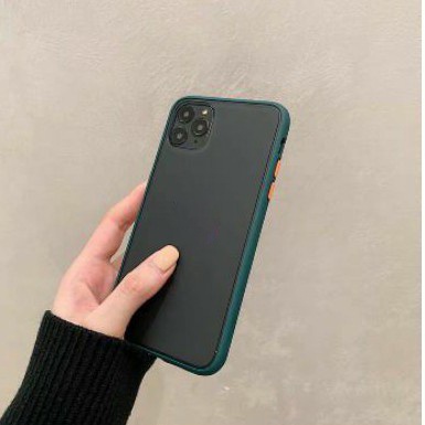 Ốp lưng mờ viền màu Siêu dày Chống va đập Tốt 7plus 8plus X XS XSMAX 11 PRO MAX