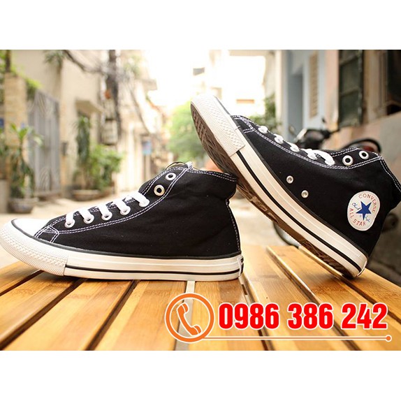 Giày Thể Thao Chuck 2 (II) Màu Đen Trắng Nam Nữ Cổ Cao | BigBuy360 - bigbuy360.vn