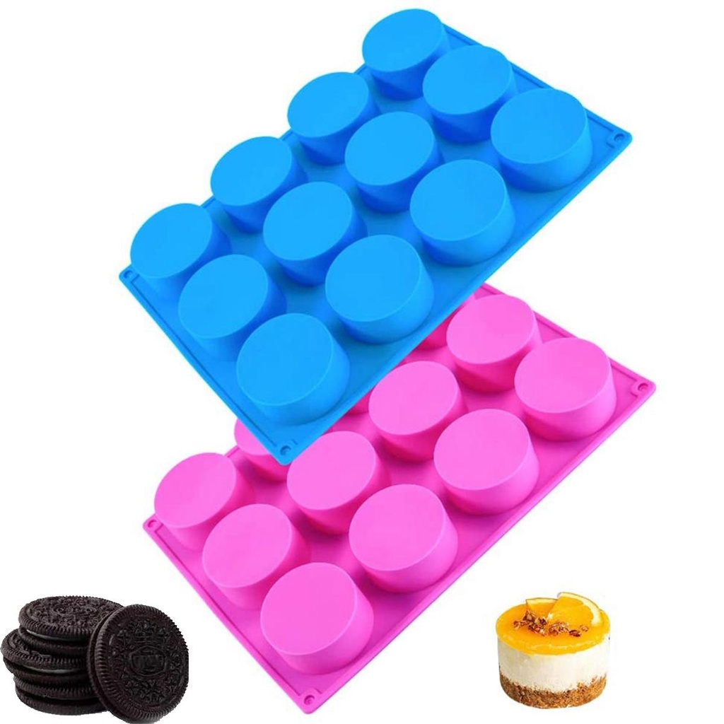 Khuôn Silicone Hình Trụ Làm Xà Phòng Tắm Tiện Dụng