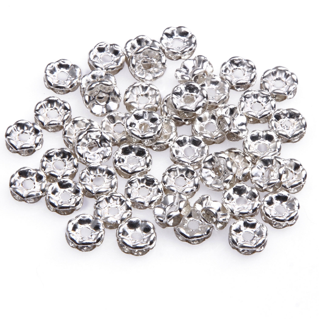 100 Hạt pha lê 6mm sang trọng tự làm trang sức