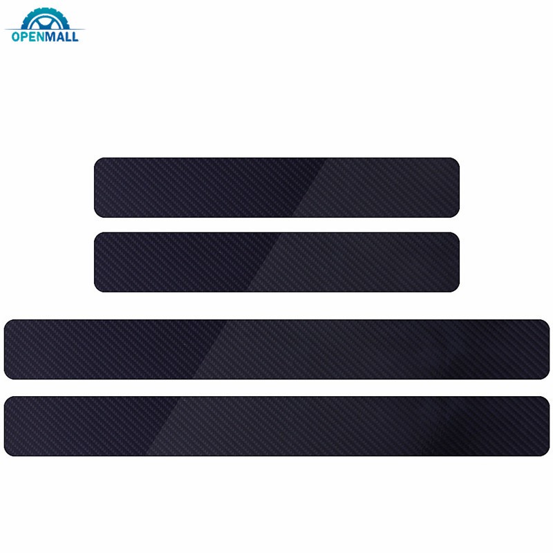 Set 4 miếng dán bảo vệ thành cửa xe bằng sợi carbon