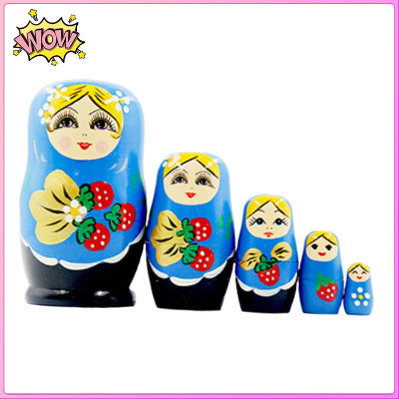 Bộ 5 Búp Bê Nga Matryoshka Dùng Làm Quà Tặng Giáng Sinh / Năm Mới