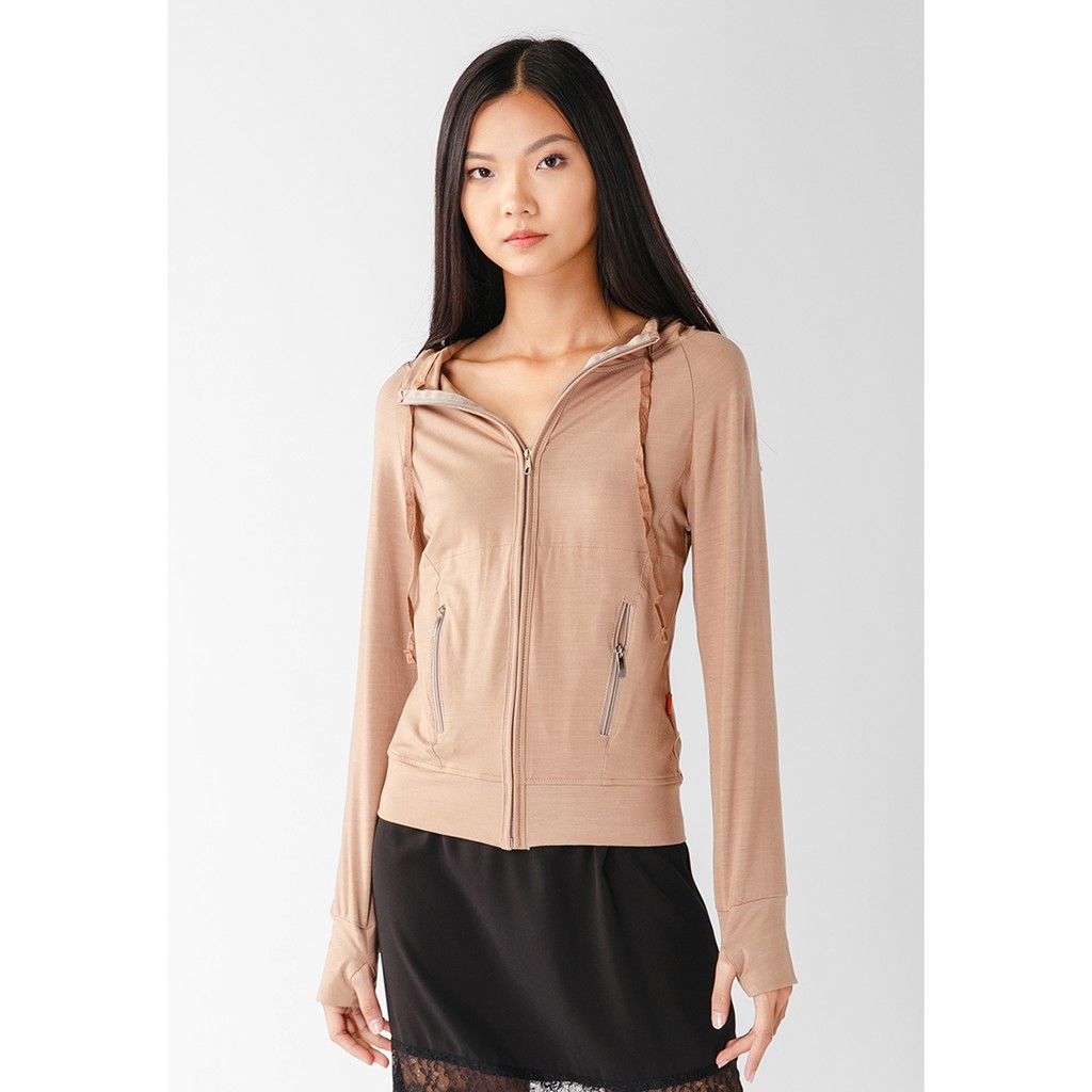 [Mã WABRWA8 giảm 15% đơn 99k] Áo khoác nữ slim 4 túi dây kéo Phúc An 4044 màu ca cao