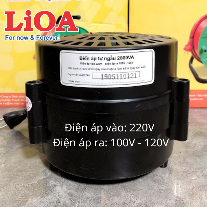 Bộ đổi nguồn 220v sang 100v - 120v lioa 2000va