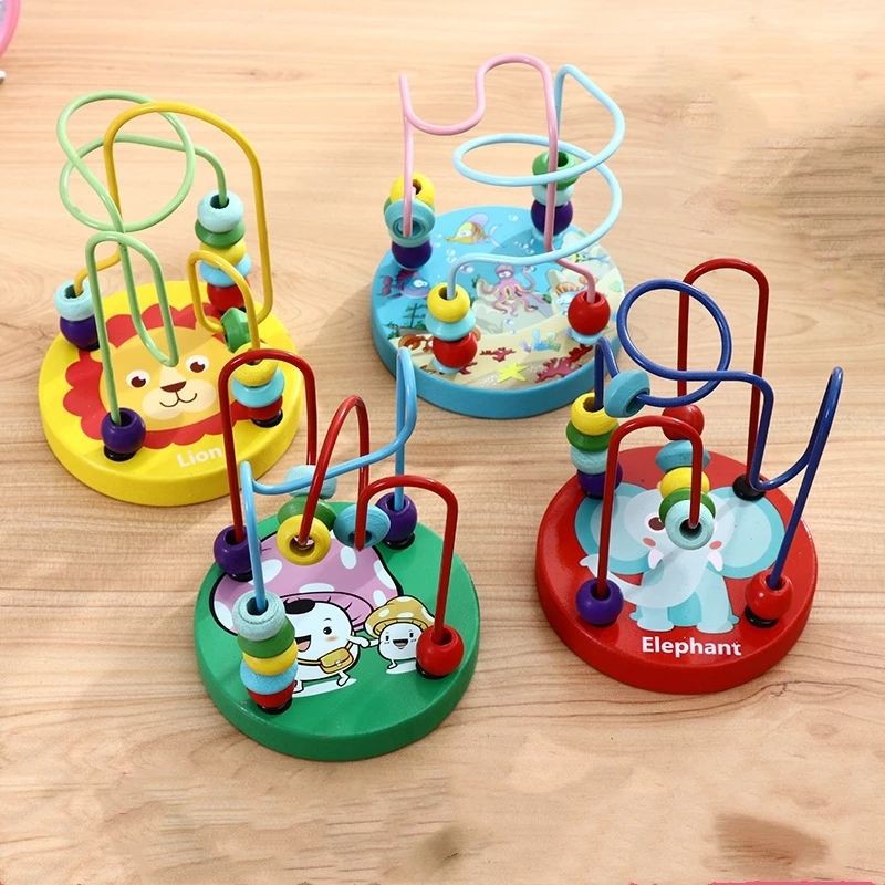Đồ chơi luồn hạt gỗ cho bé rèn luyện tay khéo léo