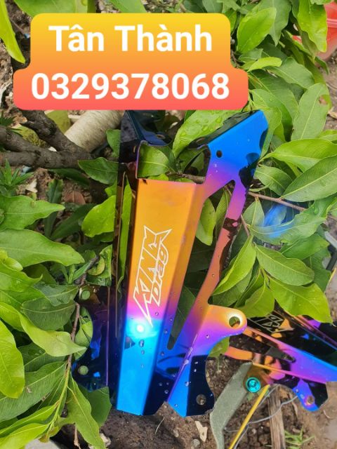 Pat dè sau Ex150, MxKing inox 304 mạ titan KingDrag gắn như ZIN