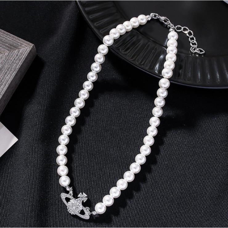 Vòng cổ choker đính hạt ngọc trai thời trang cho nữ