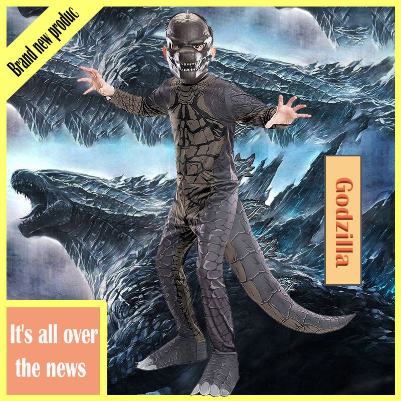 Áo liền quần Hoá Trang Godzilla Cho Bé