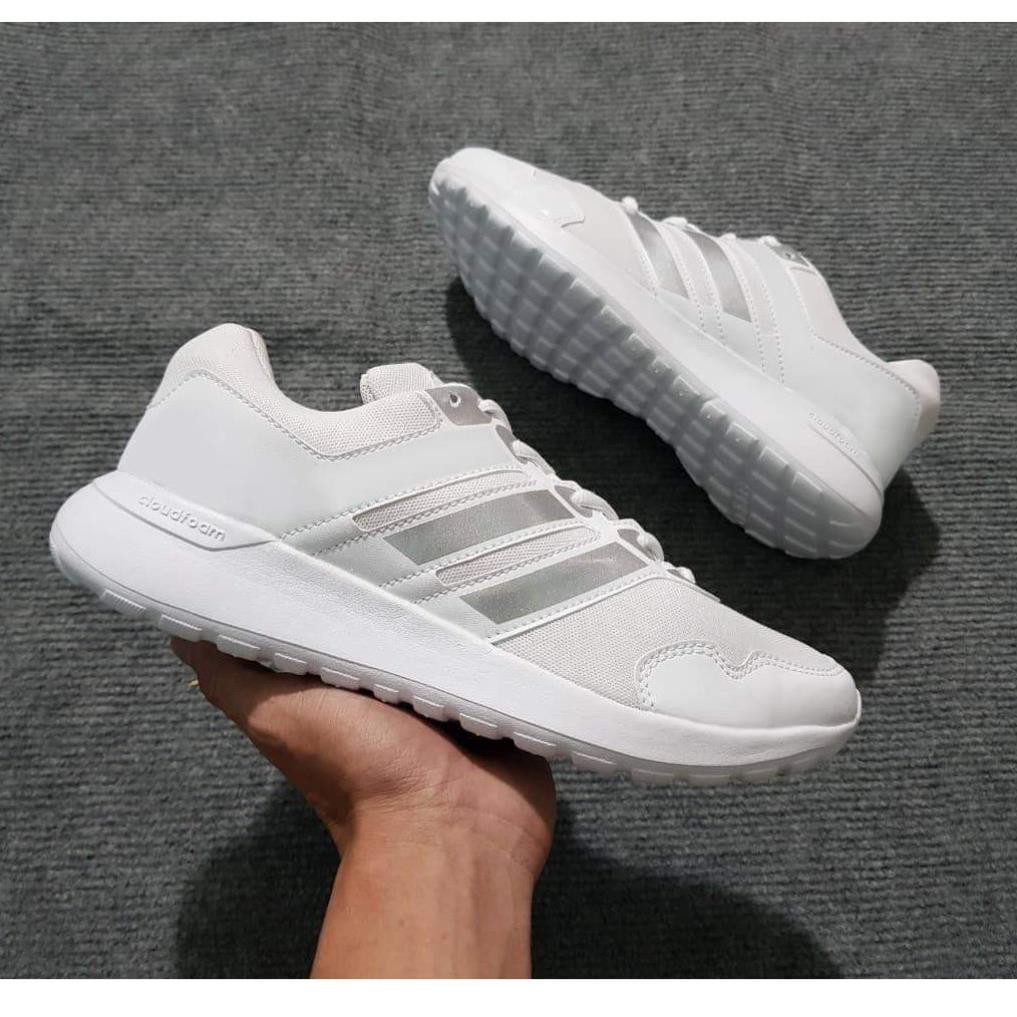 Giày Sneaker Nam Nữ Siêu Nhẹ (Trắng/Đen)