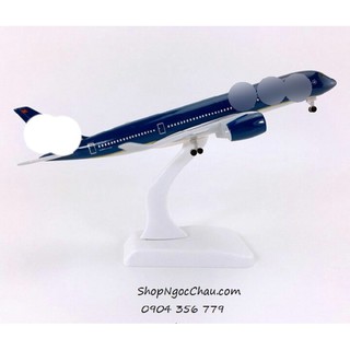 Máy bay mô hình A350 18cm có bánh xe