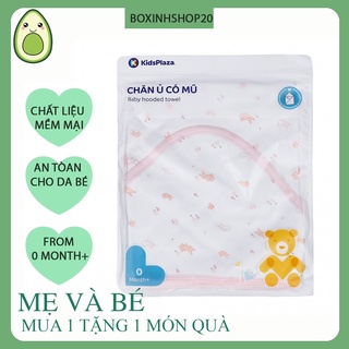 Chăn ủ có mũ mềm mại KidsPlaza (Hồng)