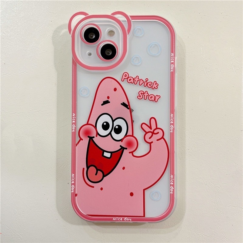 Ốp Điện Thoại TPU Nhám Trong Suốt Họa Tiết Hoạt Hình SpongeBob Cho IPhone 11 12 13 Pro Max Xs X Xr 8 7 6 Plus
