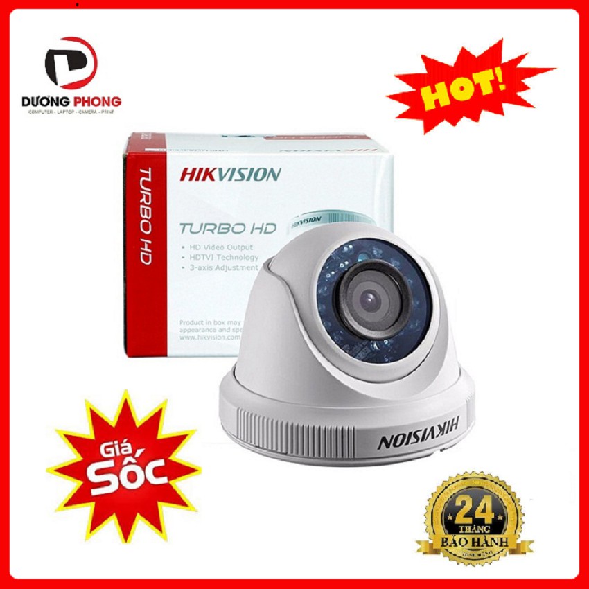 [GIÁ SỐC] CAMERA TVI HIKVISON 1.0 MB DS-2CE 56COT-IR Dome Chính Hãng