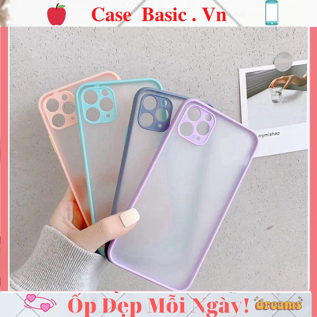 Ốp iphone - ốp BASIC nhám bảo vệ camera màu pastel dành cho iPhone 6/6plus/7/8/7Plus/8Plus/X/Xs/XsMax/11/11 Pro/11Promax