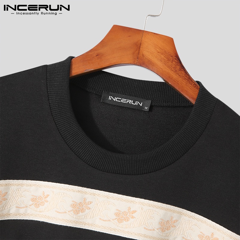 Áo lửng INCERUN tay dài cổ tròn sành điệu cho nam