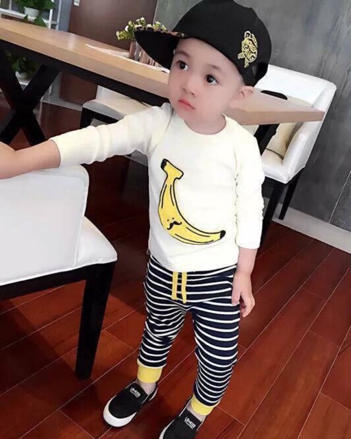 [RẺ VÔ ĐỊCH] Bộ cotton chuối cho bé